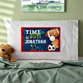 Personalized Boys Sports Pillowcase - 12996
