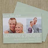 Personalized Photo Save The Date Wedding Cards & Magnets - Simply Timeless - 13027