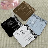 Personalized Wedding Favor Coasters - Wedding Couple - 13038