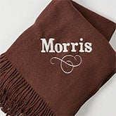 Personalized Throw Blankets - Embroidered Name - 13046 Personalized Throw Blankets - Embroidered Name - 13046
