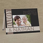 Personalized Father's Day Greeting Cards - I Love You Every Day - 13076