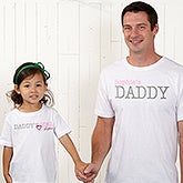 Personalized Father Daughter Apparel - Daddy & Daddy's Girl - 13080