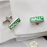 Wall Street Sign Cuff Links - 13109