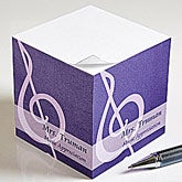 Personalized Teacher Note Pad Cube - Teaching Professions - 13173