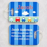 Personalized Boys Luggage Tag Set - Transportation - 13180