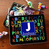 Personalized Kids Gift Tin - Alphabet Fun - 13184