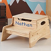 Personalized Kids Step Stool - Step & Store - 13191D