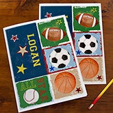 Personalized Sports Folders - Ready, Set, Score - 13239