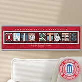 Ohio State Personalized College Campus Photo Letter Art - 13252