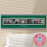Michigan State University Personalized Campus Photo Letter Art - 13257