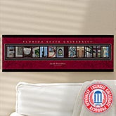 Personalized Florida State Campus Photo Letter Art - 13259