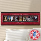 Campus Photo Personalized Letter Art - University of Wisconsin - 13260