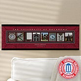 Personalized University of Oklahoma Campus Photo Letter Art - 13264