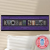 Kansas State Personalized Campus Photo Letter Art - 13266