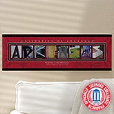 University of Arkansas Personalized College Campus Photo Letter Artwork - 13271