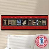 Texas Tech Personalized College Campus Photo Letter Artwork - 13273