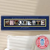 Personalized Marquette University Campus Photo Letter Art - 13277