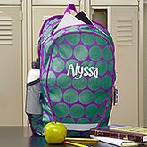 Personalized Backpacks for Girls - Trendy Polka Dots - 13294 Personalized Backpacks for Girls - Trendy Polka Dots - 13294