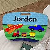 Personalized Boys Lap Desk - Planes, Trains & Cars - 13305