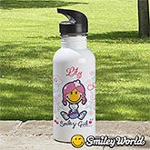 Personalized Kids Water Bottles - Smiley Girl - 13308