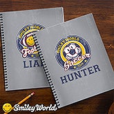 Personalized Kids Notebooks - Smiley Sports - 13313