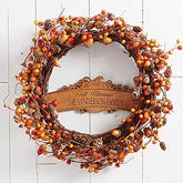 Personalized Autumn Wreaths - Fall Berry - 13325 Personalized Autumn Wreaths - Fall Berry - 13325