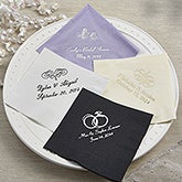Personalized Wedding & Bridal Shower Napkins - 13504D Personalized Wedding & Bridal Shower Napkins - 13504D