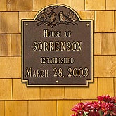 Date Established Family House Plaque