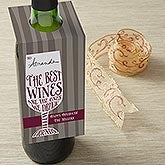 Personalized Wine Bottle Tags - Friendship & Wine - 13559 Personalized Wine Bottle Tags - Friendship & Wine - 13559