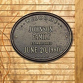 Established Welcome Plaque