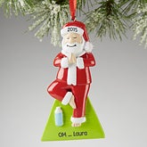 Personalized Yoga Christmas Ornaments - Yogi Santa - 13641 Personalized Yoga Christmas Ornaments - Yogi Santa - 13641