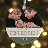 Personalized Photo Christmas Ornaments - Holiday Chevron - 13829 Personalized Photo Christmas Ornaments - Holiday Chevron - 13829