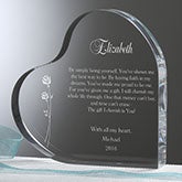 Personalized Romantic Heart Keepsake Gift - Your Love Letter - 13863 Personalized Romantic Heart Keepsake Gift - Your Love Letter - 13863