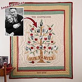 Our Family Tree Personalized Photo Quilt