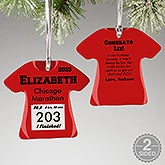 Personalized Christmas Ornaments - Race Day Running Bib - 13929 Personalized Christmas Ornaments - Race Day Running Bib - 13929