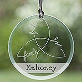 Personalized Irish Family Suncatcher - Irish Triple Knot - 14057 Personalized Irish Family Suncatcher - Irish Triple Knot - 14057