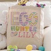Personalized Kids Easter Tote Bag - Easter Egg Hunter - 14080 Personalized Kids Easter Tote Bag - Easter Egg Hunter - 14080