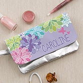 Personalized Girls Wristlet Purse - Flowers - 14088 Personalized Girls Wristlet Purse - Flowers - 14088