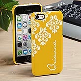 Personalized iPhone 5C Cell Phone Case - Damask - 14108 Personalized iPhone 5C Cell Phone Case - Damask - 14108