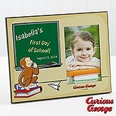 Personalized First Day Of School Picture Frame - Curious George - 14278 Personalized First Day Of School Picture Frame - Curious George - 14278