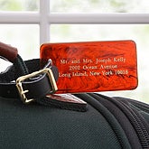Frequent Flyer Lucite Luggage Tag Set