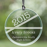 Personalized Glass Graduation Suncatcher - Class Of - 14586 Personalized Glass Graduation Suncatcher - Class Of - 14586