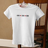 Personalized Ladies Fitted T Shirt - Date To Remember