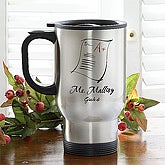 Personalized Teacher Stainless Steel Travel Mug - Making The Grade - 1531