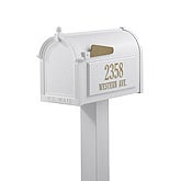 Premium Mailbox & Post - Black Finish