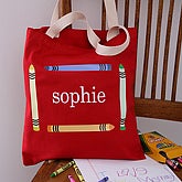 Color My World© Red Canvas Tote Bag
