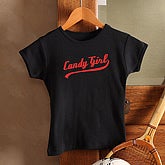 Candy Girl Black Fitted Tee - ADULT