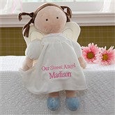 Embroidered Angel Doll-Brunette - 10073-B