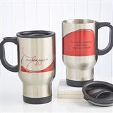 My Monogram© Personalized Travel Mug in 6 Colors - 10170