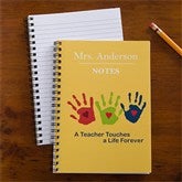 Touches a Life Personalized Teacher Mini Notebook Set of 4 - 10196